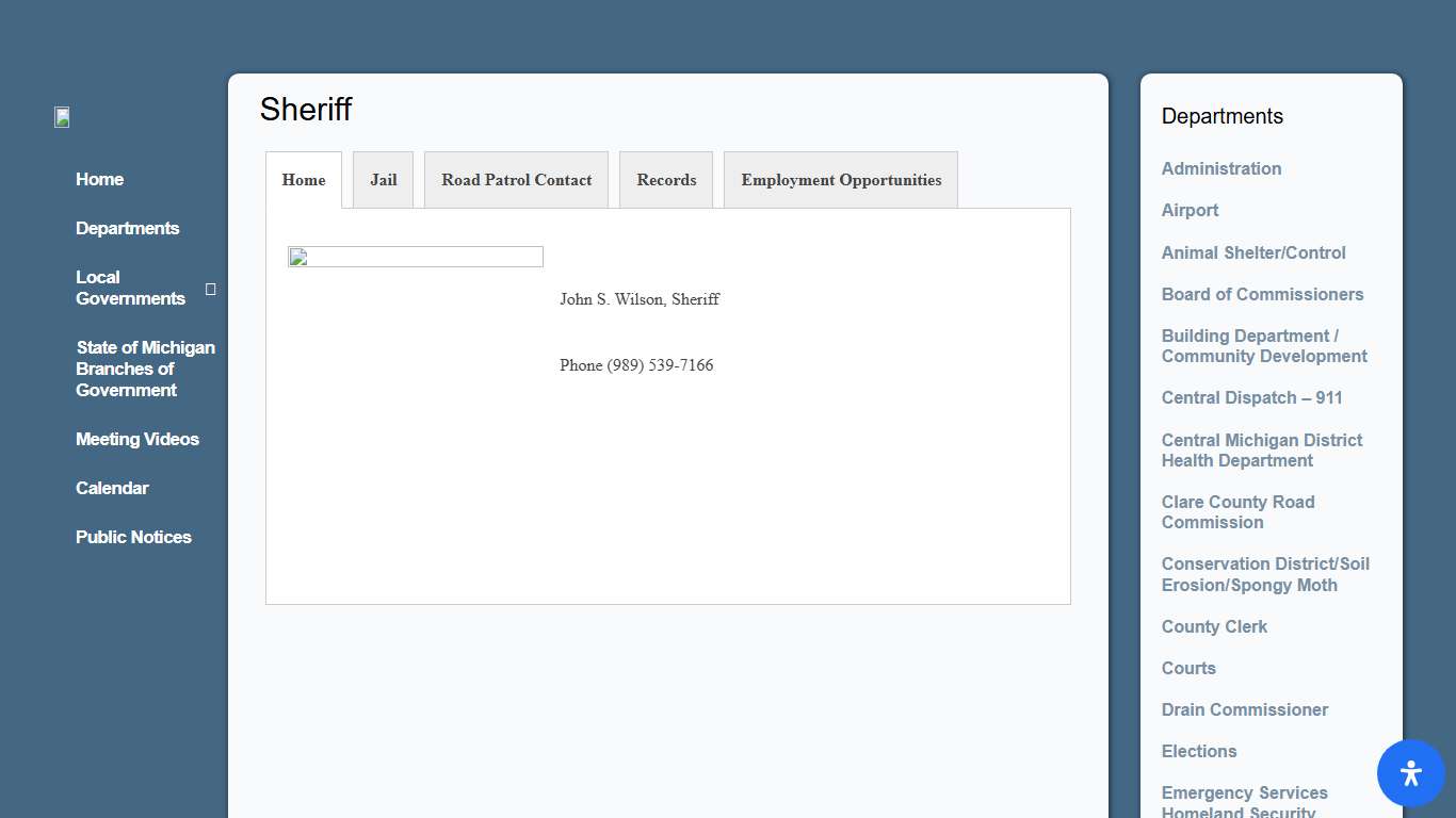 Sheriff – Clare County Michigan